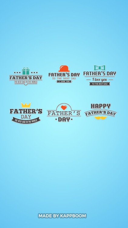 Father's Day Stamps Stickers