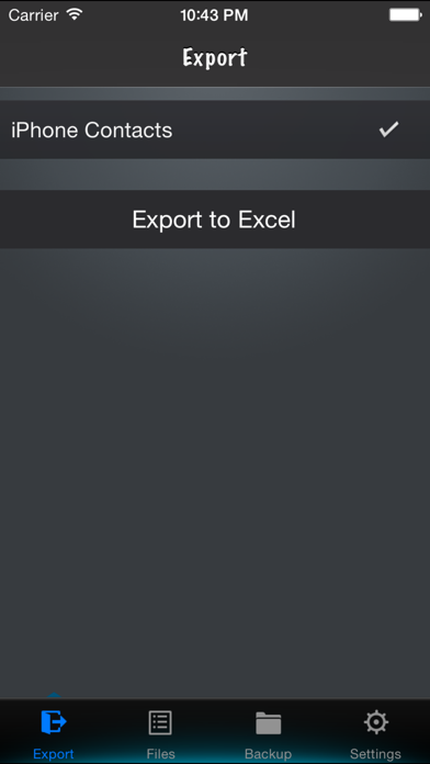 Contacts to Excel screenshot1