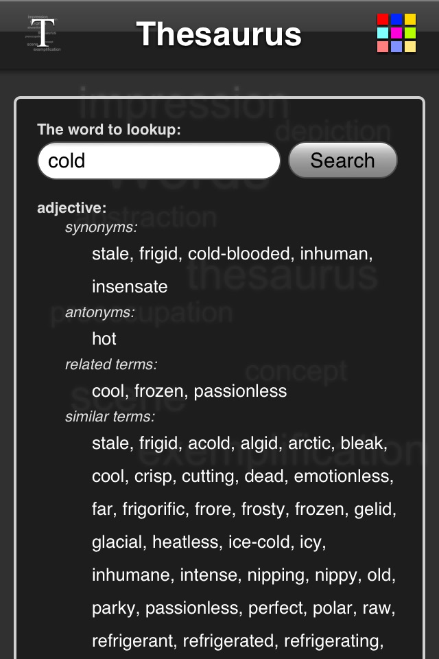 Thesaurus App - Free screenshot 3
