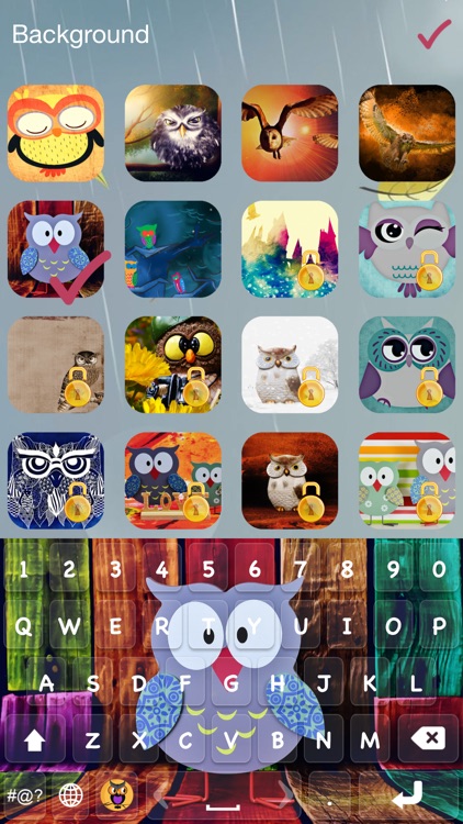 Owl Emoji Keyboard – Cute Keypad Fonts and Layout