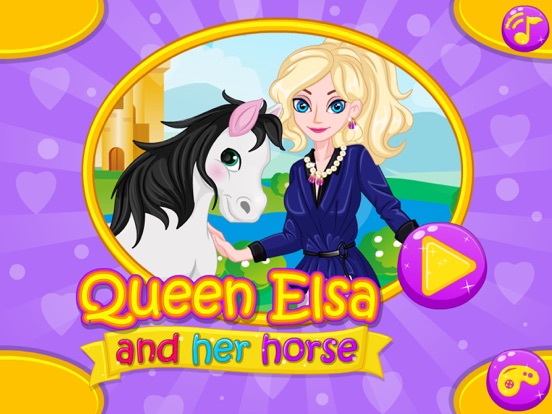Queen Elsa And Her Horse Girl Gamesのおすすめ画像1