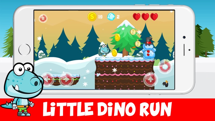 Little Dino Run - Snow Monster Adventure