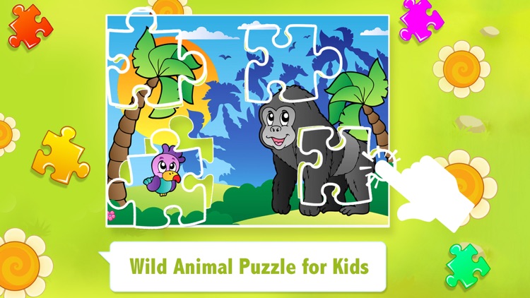 Wild Animal Puzzle Kids Game