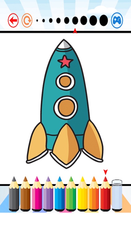 Spaceships Coloring Book - Activities for Kid