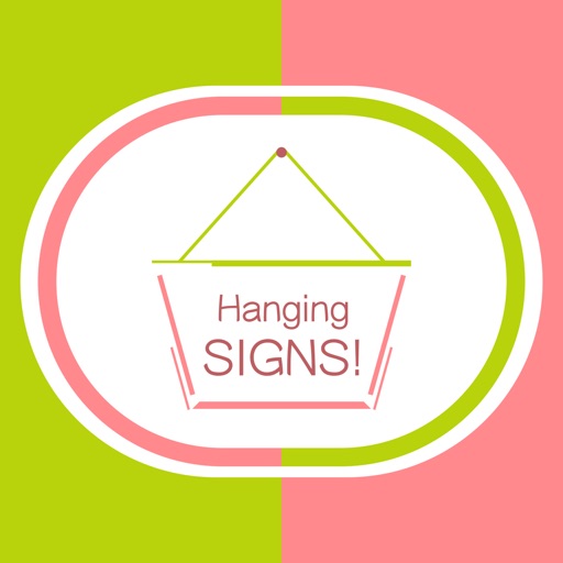 Hang a Sign! II (Yellow Green/Salmon) icon