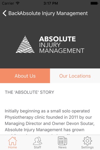 Absolute Injury Management screenshot 2