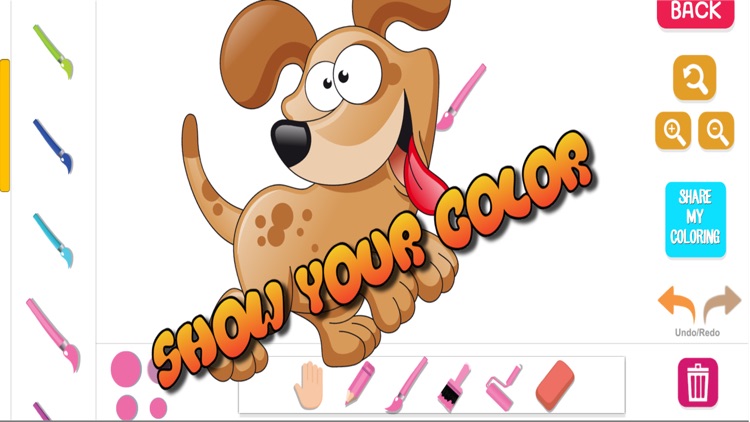 Kids Coloring Drawing Book - Cute Animal & Dog