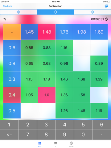 Kids Math Grids - Decimals screenshot 2