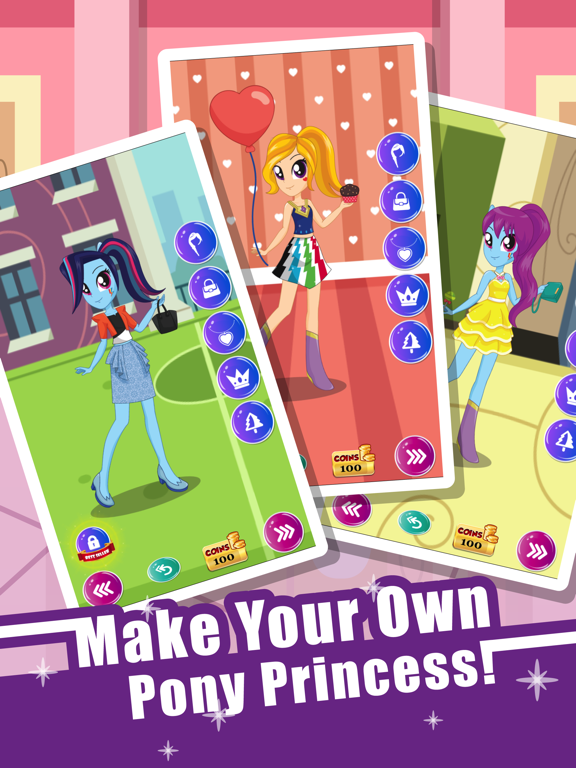 Скачать игру Pony Dress Up Game for Girls - My Little Equestria