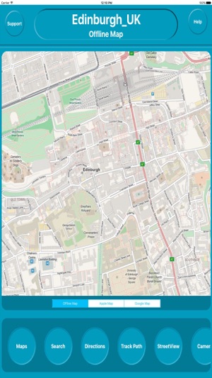 Edinburgh UK Offline City Maps Navigatio