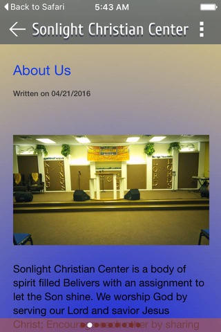 Sonlight Christian Center screenshot 2