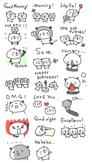 Cool Cool Panda Stickers!(圖2)-速報App