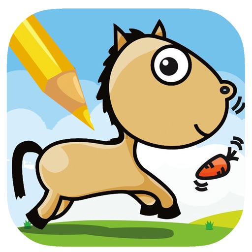 Free Coloring Book Game For Little Horse Version Icon