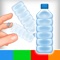 Water Bottle Flipping - Line Colors Flip Challenge