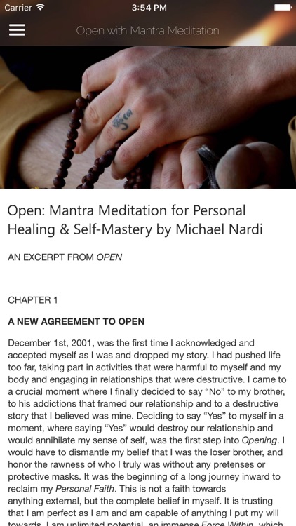 Open with Mantra Meditation