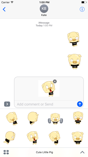 Cute Little Pig - Animated Stickers And Emoticons(圖1)-速報App