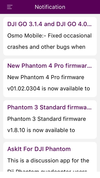 Firmware Notification For Dji Phantom