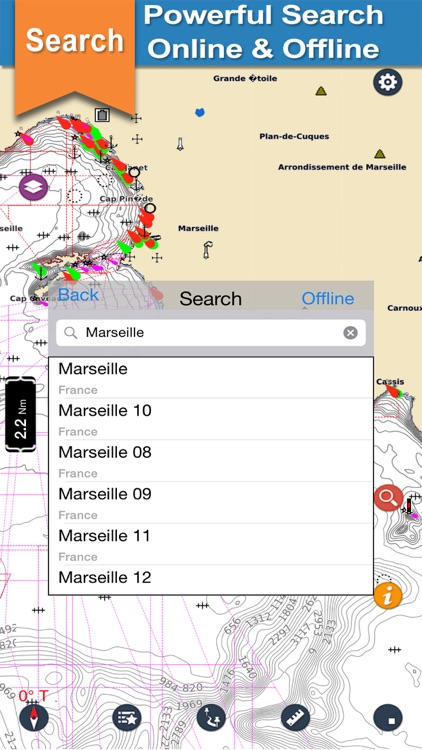 France Mediterranean boating gps nautical charts