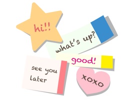 Let's send your message to put a sticky note