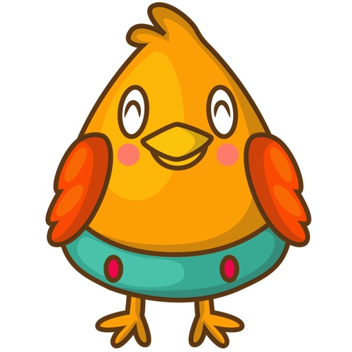 Cubie, the chubby chicken for iMessage Sticker icon