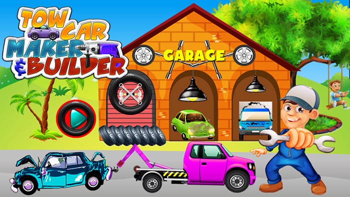 Tow Car Maker  Builder – Garage Games