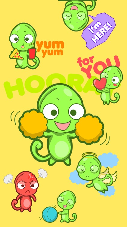 Chameleon Emoji Stickers