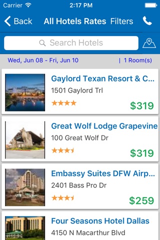 i4dallas - Dallas Hotels & Yellow Pages Directory screenshot 2