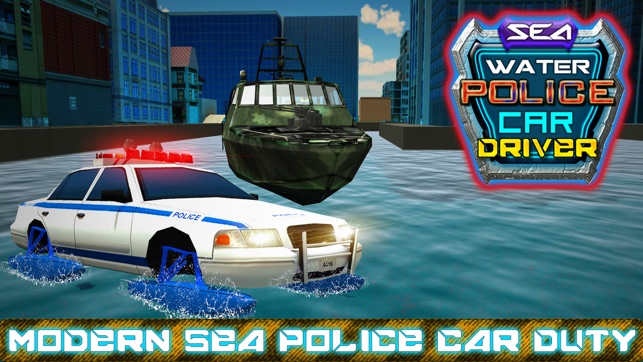 cảnh sát nước biển xe lái xe và tội phạm sim đuổi