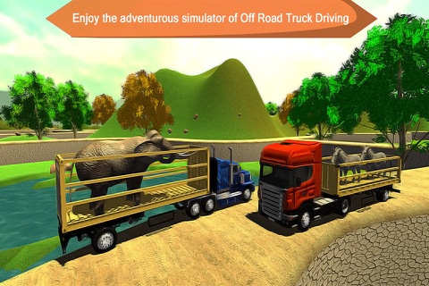OffRoad Animal Transport Truck Drive: Pro Sim 2017 screenshot 2
