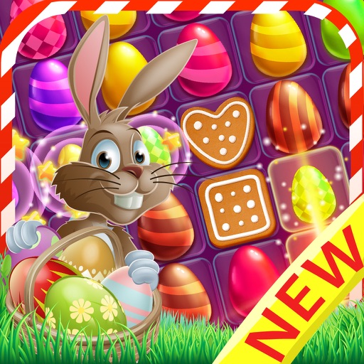 Easter Egg cookie - Bunny hunt candy game for kids Icon
