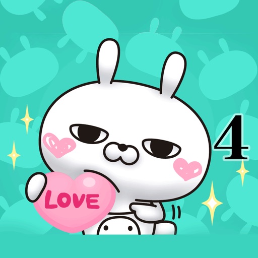 Single eyelid of a rabbit (LOVE) icon