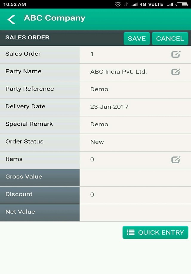 Bizeye Sales Order screenshot 4