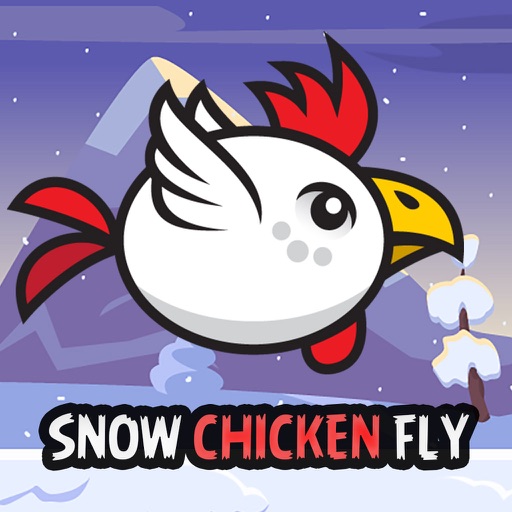 Snow Chicken Fly Icon