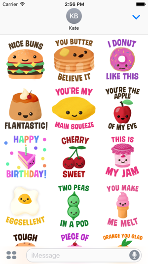 Cutie Food Stickers