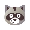 Raccoon Moji Stickers