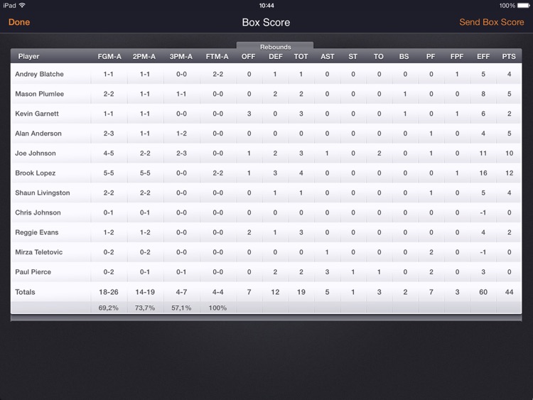Basketball Stats PRO Lite - Tracking statistics screenshot-4