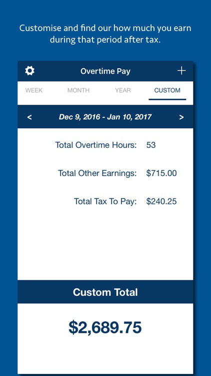 My Overtime Pay - Overtime paycheque calculator