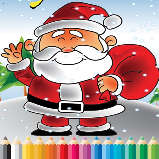 Christmas Day Coloring Book - Paint for Kids Icon