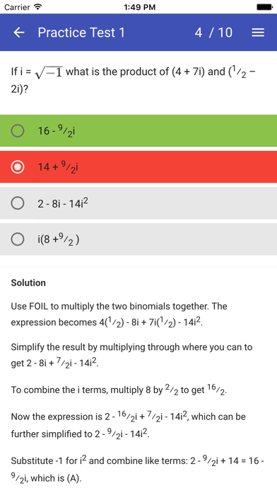 SAT Maths Practice Tests - No Calculator Screenshot 4