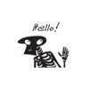 Skeleton Cute stickers by wenpei