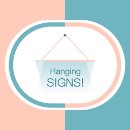 Hang a Sign! (Peach/Topaz Blue)