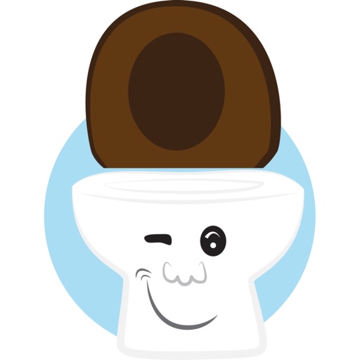 Toilet Pan stickers by drop sound