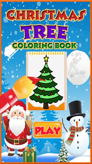 Christmas Tree Coloring book for Toddler