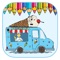 Best Game Coloring Page For Ice Cream Truck