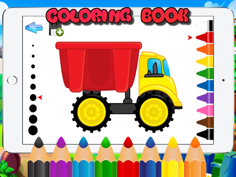 【图】怪物卡车 平面 着色页 为孩子(截图3)