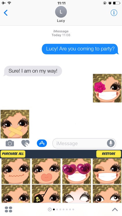 Blonde Woman Emoji Stickers
