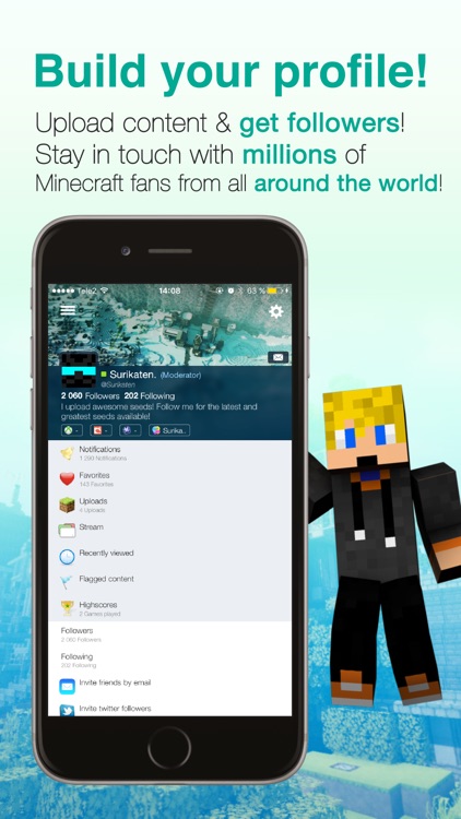 Seeds Pro For Minecraft - Server, Skins, Community screenshot-3