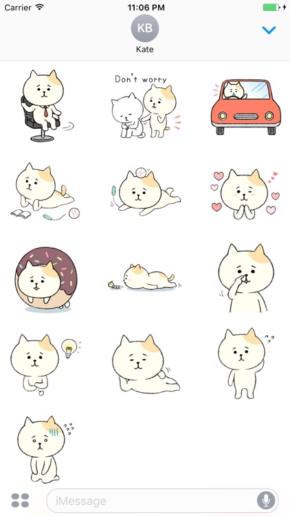 Scarlett The Embarrassing Cat English Stickers