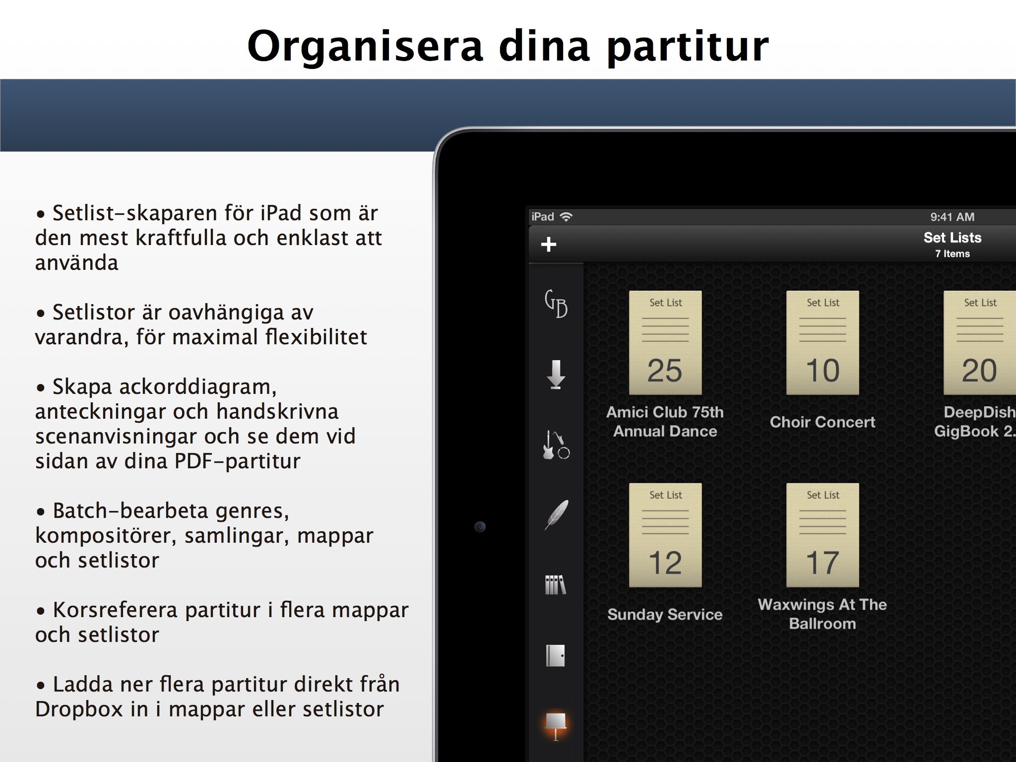 DeepDish GigBook screenshot 3