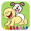 Children And Dogs Coloring Book Game Education
